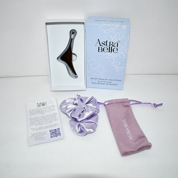ASTRA BELLE 3-in-1 Facial Sculpting Gua Sha, Eye Roller, Cream Applicator with T - Picture 1 of 2